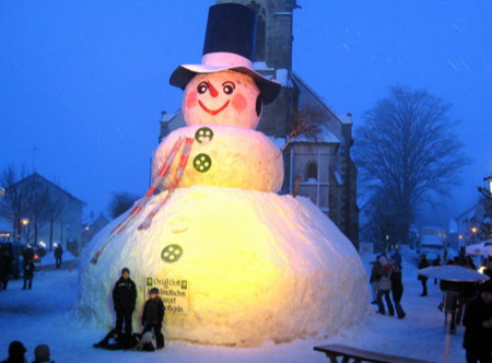 Schneemann in Bischofsgrün